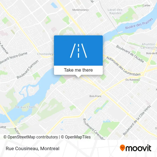 Rue Cousineau map