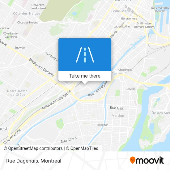 Rue Dagenais map