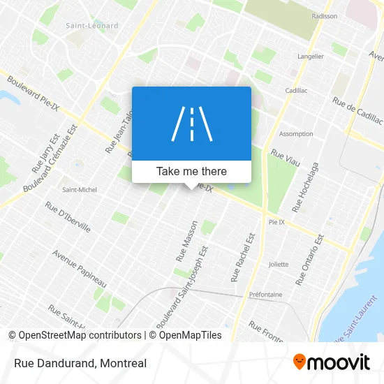 Rue Dandurand map