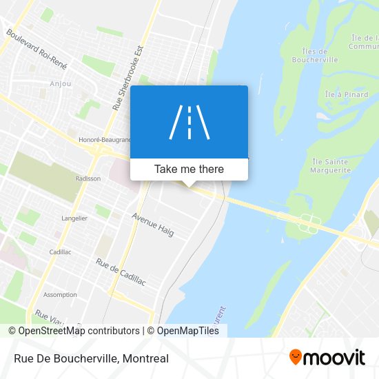 Rue De Boucherville map