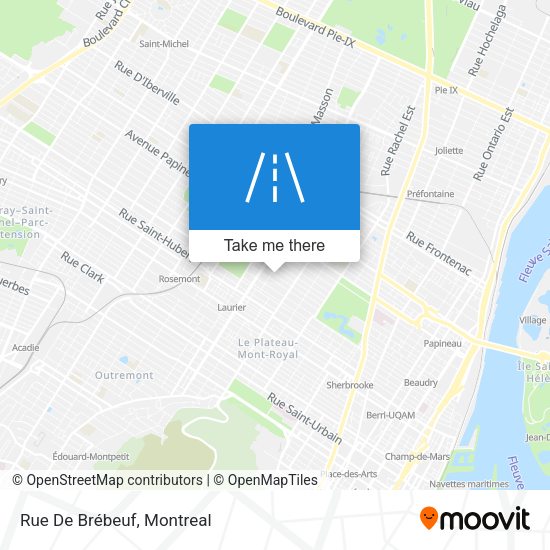Rue De Brébeuf map