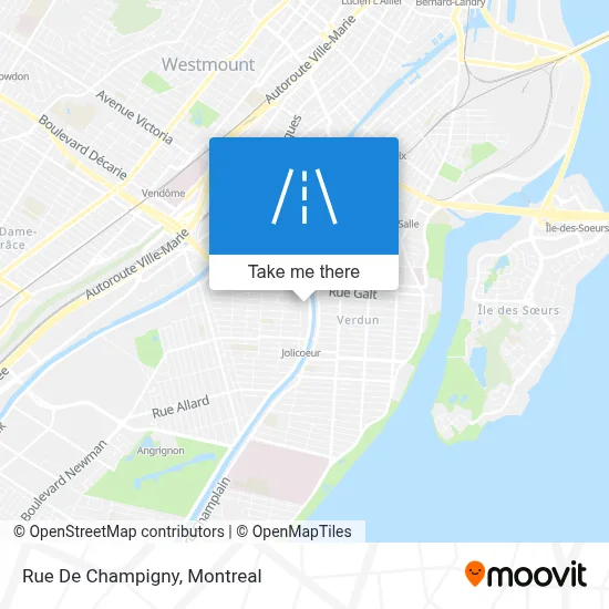 Rue De Champigny map