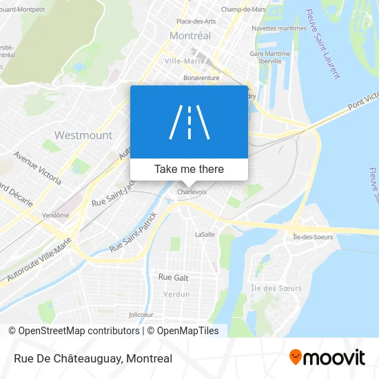 Rue De Châteauguay map