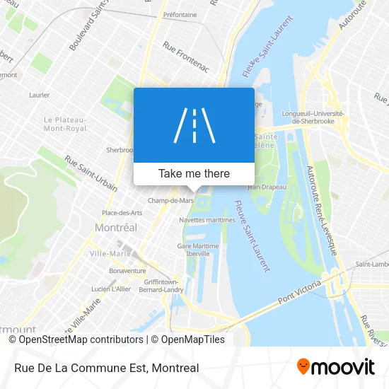 Rue De La Commune Est map