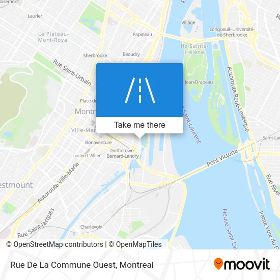 Rue De La Commune Ouest map