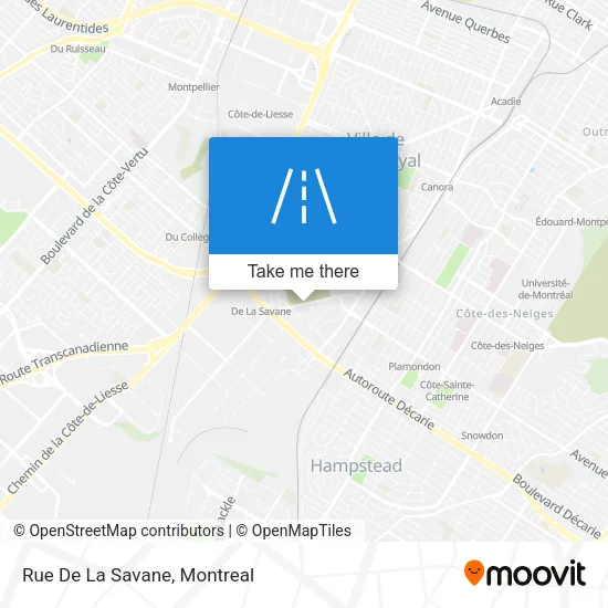 Rue De La Savane map