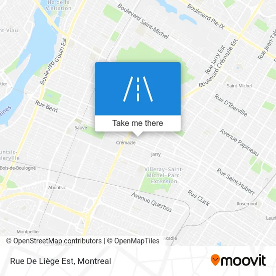 Rue De Liège Est map