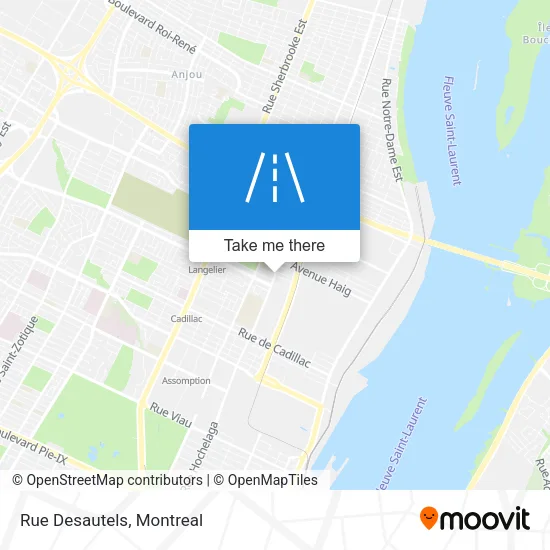 Rue Desautels map