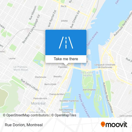 Rue Dorion map