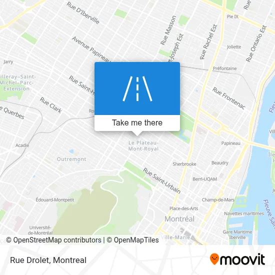 Rue Drolet map