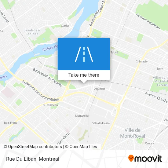 Rue Du Liban map