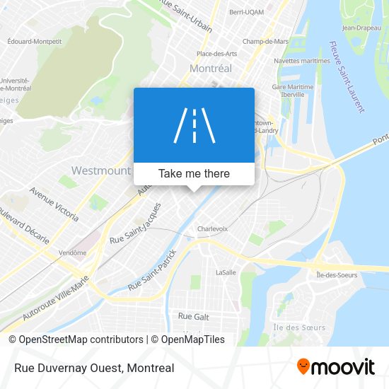 Rue Duvernay Ouest map