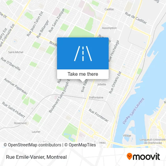 Rue Emile-Vanier map