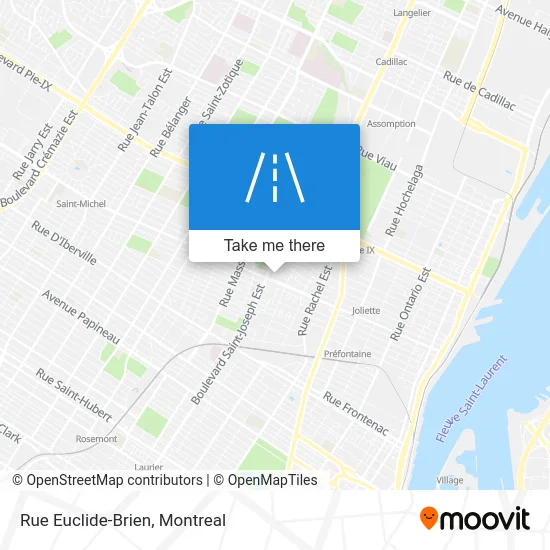 Rue Euclide-Brien map