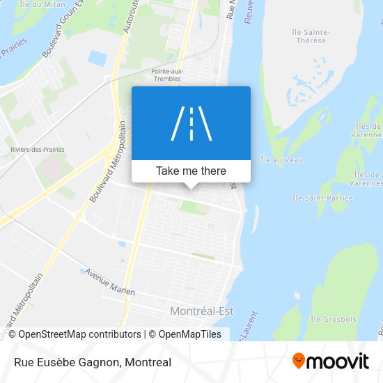 Rue Eusèbe Gagnon map