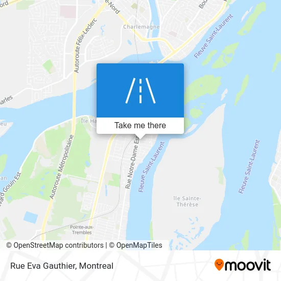 Rue Eva Gauthier map
