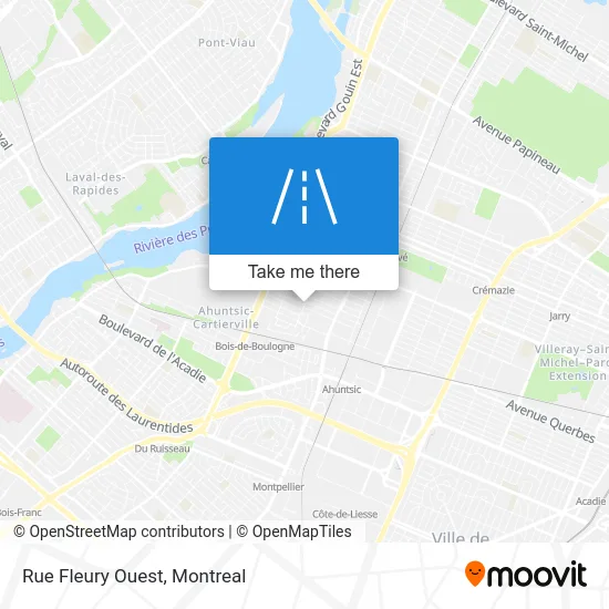 Rue Fleury Ouest map