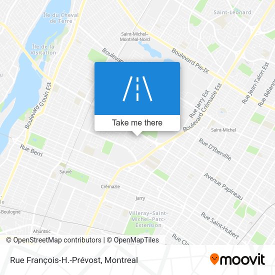 Rue François-H.-Prévost map