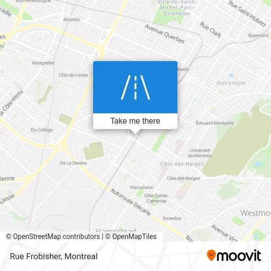 Rue Frobisher map