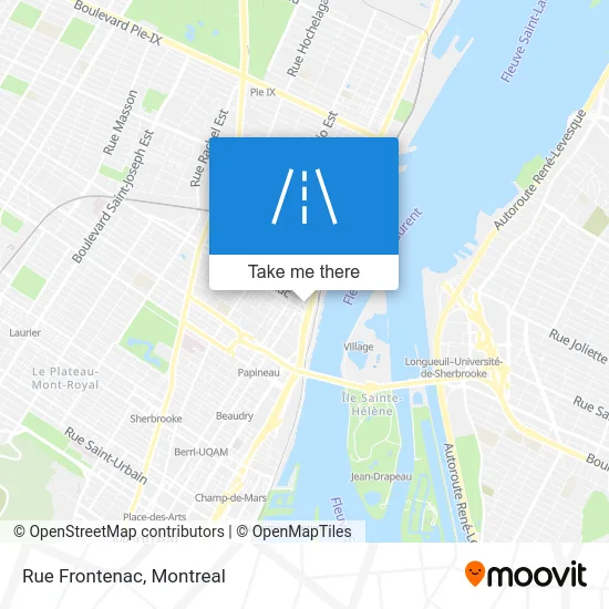 Rue Frontenac map