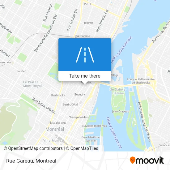 Rue Gareau map