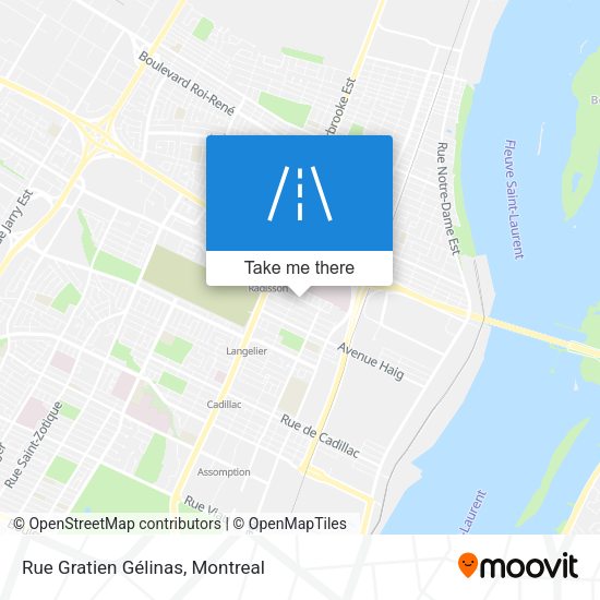 Rue Gratien Gélinas map