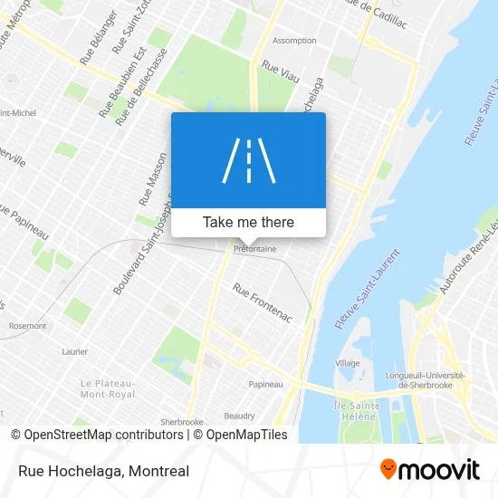 Rue Hochelaga map