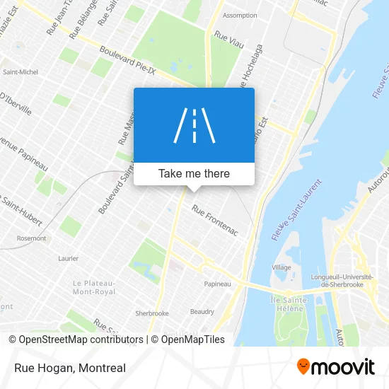 Rue Hogan map