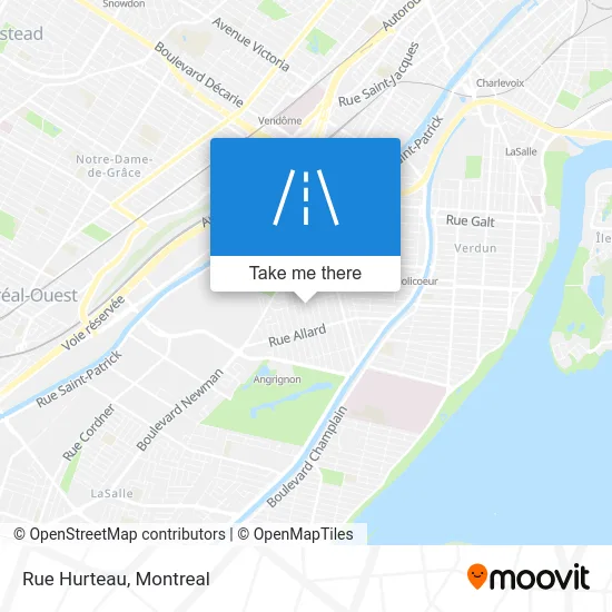 Rue Hurteau map