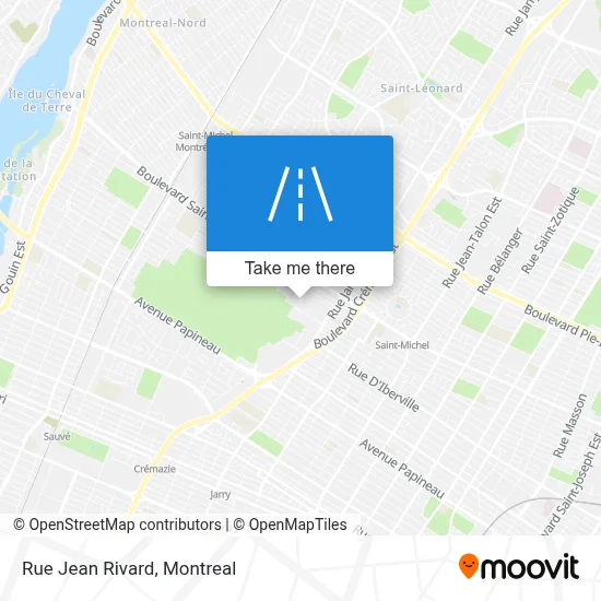Rue Jean Rivard map