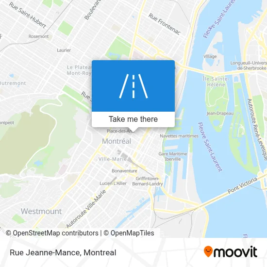Rue Jeanne-Mance map