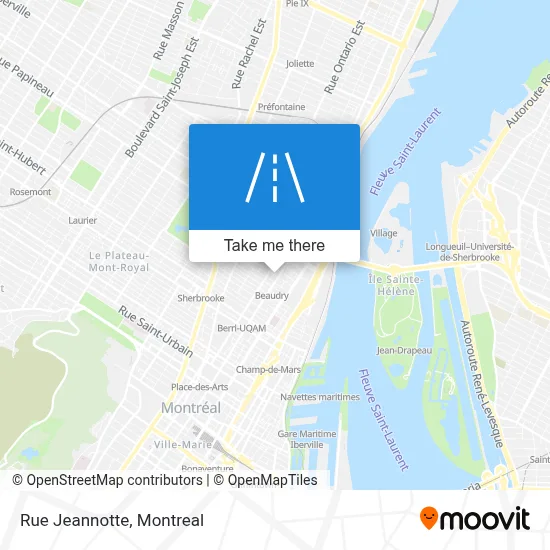 Rue Jeannotte map
