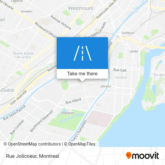 Rue Jolicoeur map