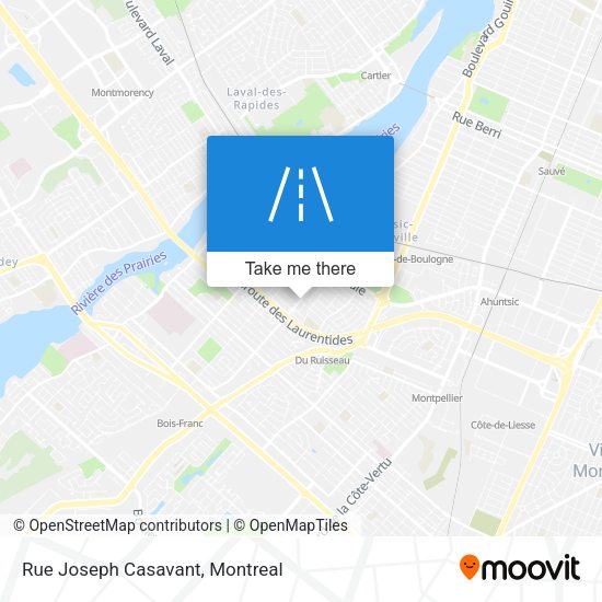 Rue Joseph Casavant map