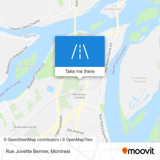 Rue Jovette Bernier map