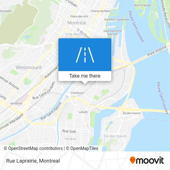 Rue Laprairie map
