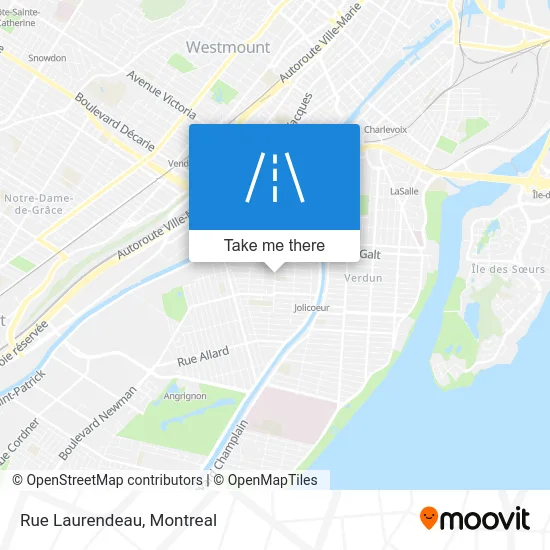 Rue Laurendeau map