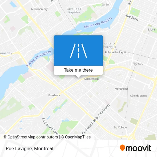 Rue Lavigne map