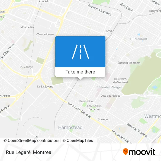 Rue Légaré map