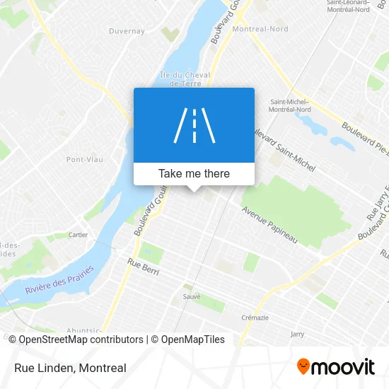 Rue Linden map