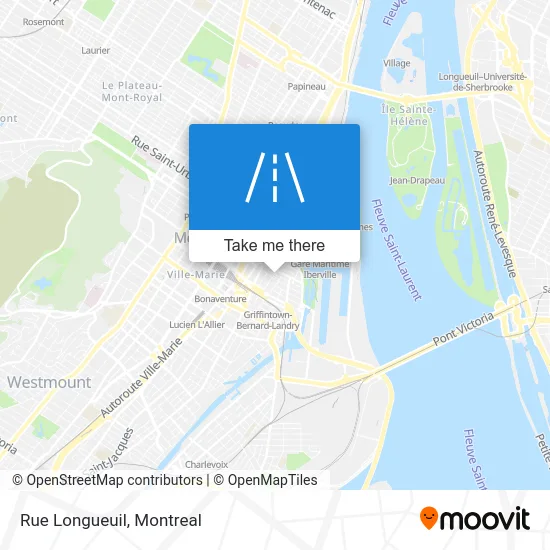 Rue Longueuil map