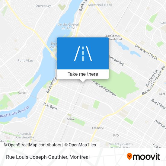 Rue Louis-Joseph-Gauthier map