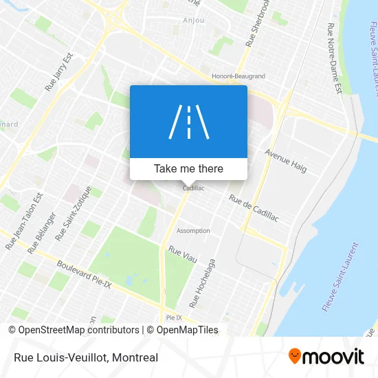 Rue Louis-Veuillot map