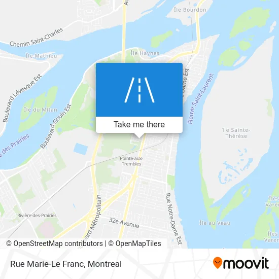 Rue Marie-Le Franc map