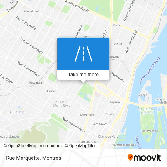 Rue Marquette map