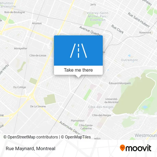 Rue Maynard map