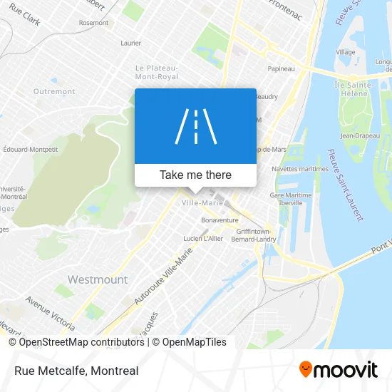 Rue Metcalfe map