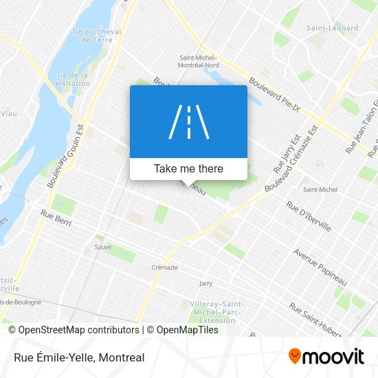 Rue Émile-Yelle map