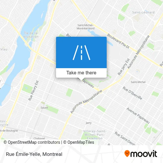 Rue Émile-Yelle map