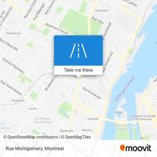 Rue Montgomery map